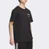 Adidas Logo Comfort Round Neck Pullover Short Sleeve T-Shirt Unisex Tops Black White JI9076