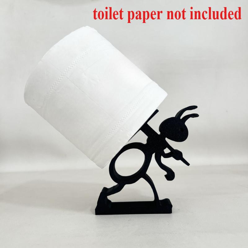 

1pc Minimalist and practical paper roll holder - featuring a cute, modern ant design with a lively animal shape.