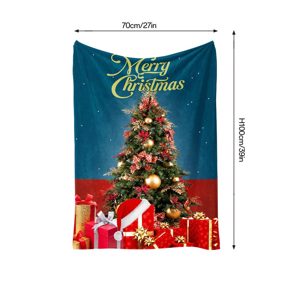 Tuniu Christmas Fleece Blanket Sofa Bed Throw Winter Summer Decorative Warm Cozy Gift