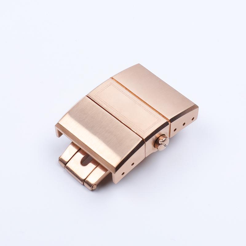 

Watch Accessories For Ulysse Nardin Strap Athens Wristband Folding Buckle Quality 316 Stainless Steel Butterfly Clasp 20mm 22mm No Mark рожевий колір золота