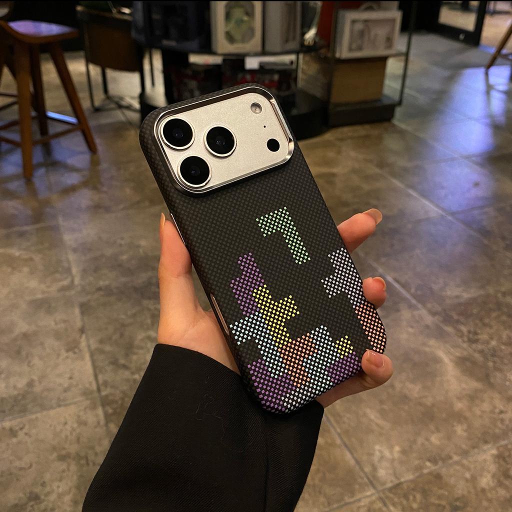 iPhone18PROMAX Tetris Skin-sensitive Magnetic Mobile Phone Case for Apple 17 Premium Protective Case