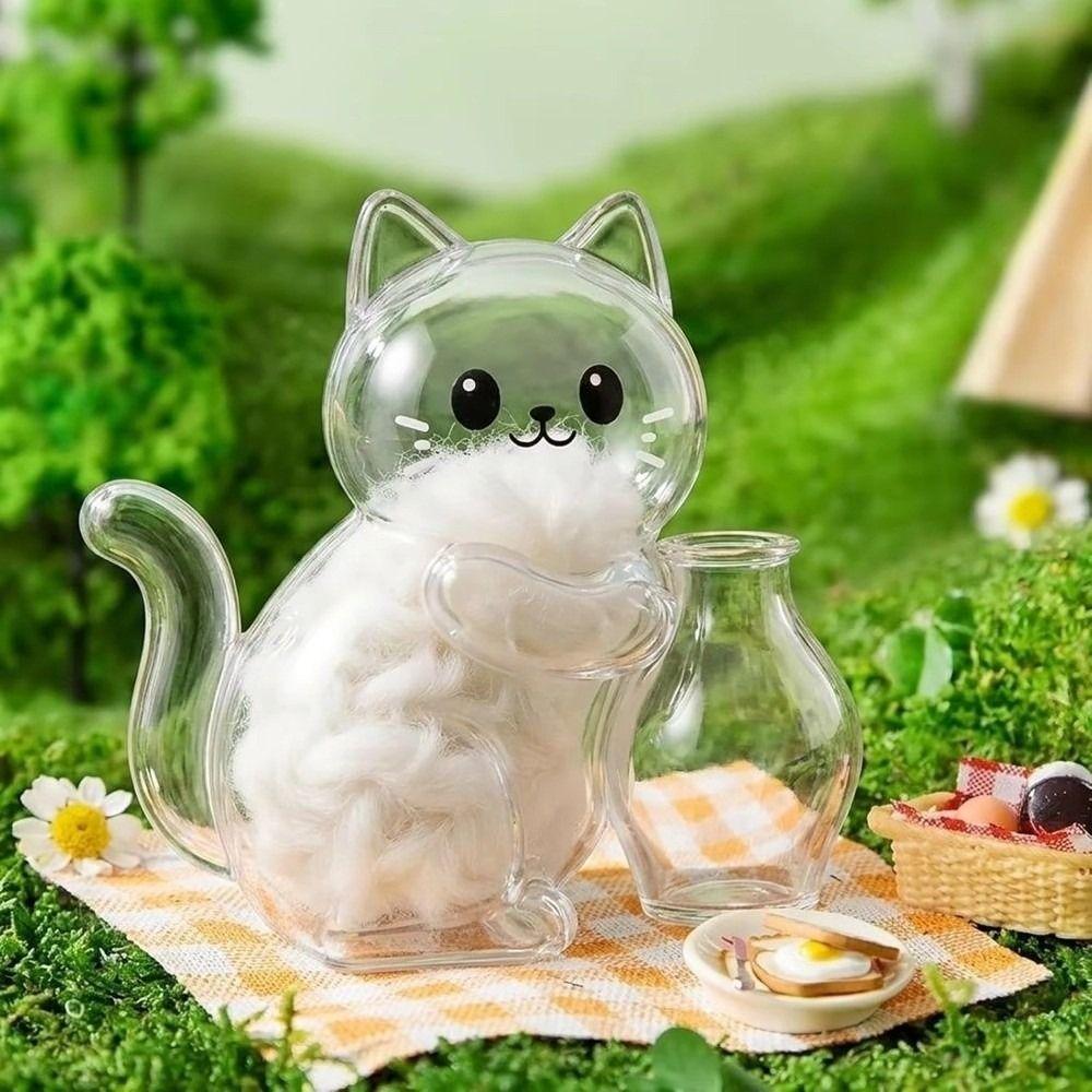 DIY Pet Hair Keepsake Box Transparent Pet Memorial Container  Pet Souvenirs