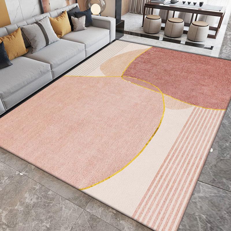 Large Area Rug Non-Woven Washable for Living Room Bedroom Study Nordic Ins Style Commercial Home Decor