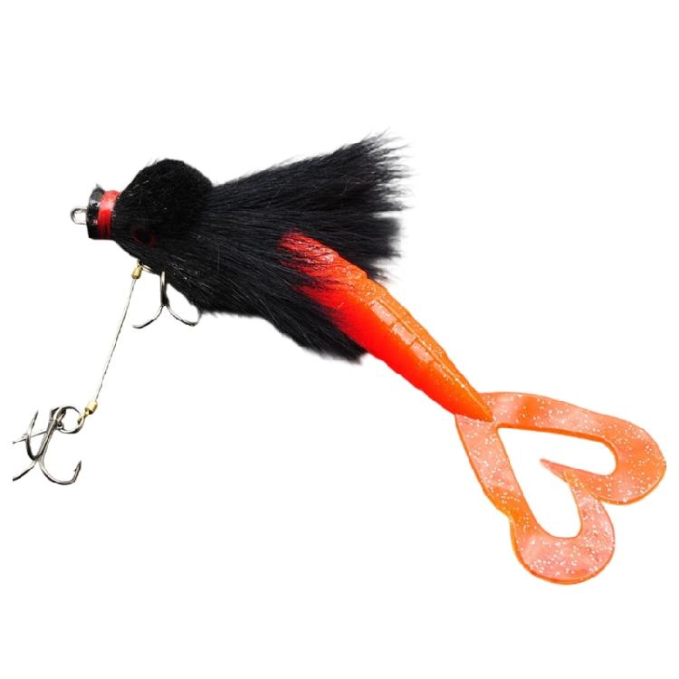 Tear Resistant Fishing Baits Realistic Appearance Soft Lures with Furry Exterior Strong Construction For Extended Use