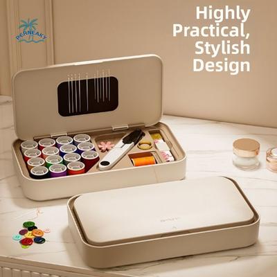 Magnetic Sewing Tool Kit Space Saving Easy Sewing Needle Thread Box Manual Tool Multifunctional Needle And Thread Kit Travel Use