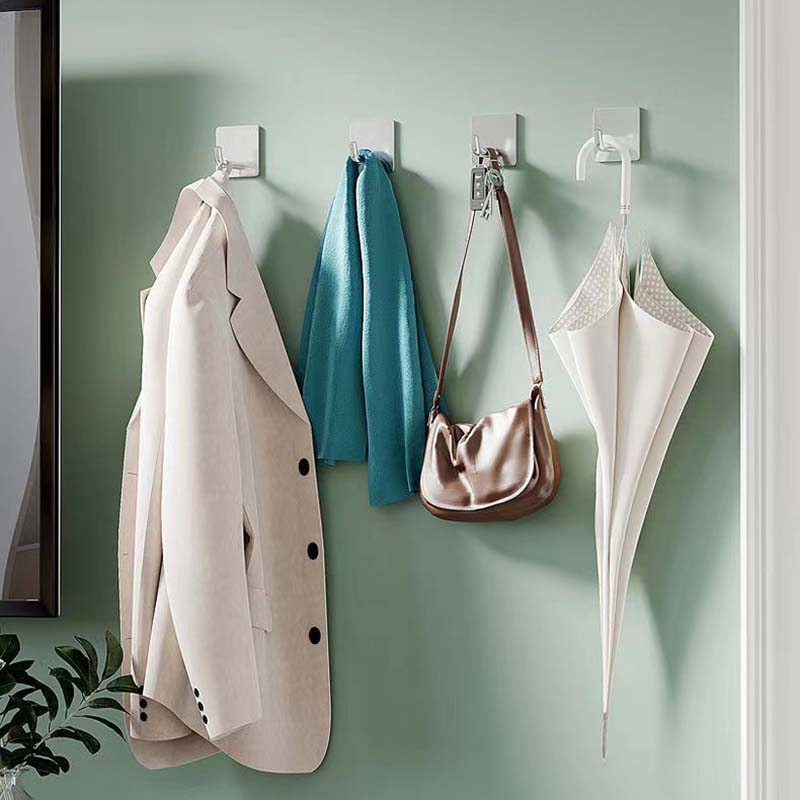 1pc Stainless Steel Wall Hook Wall Mounted Towel Rack Multipurpose Hanger For Towel Clothes Coat Key Bathroom Accessories