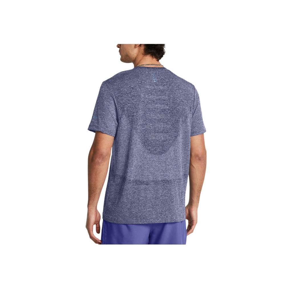 Under Armour Fitted Crew Neck Running Short Sleeve T-Shirt Men Tops Cobalt-Blue 1375692-539