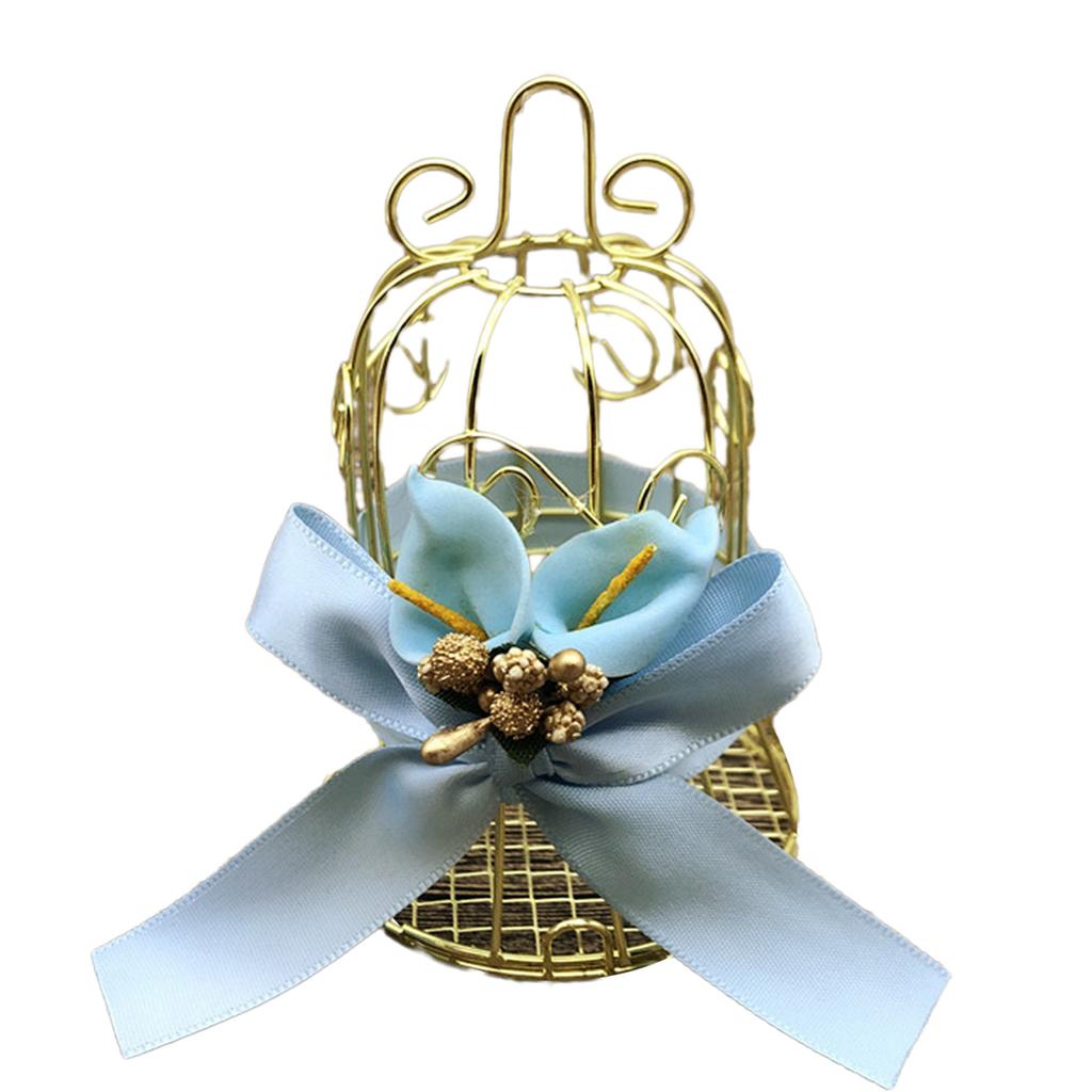 Pack of 6 Hollow Birdcage Iron Candy Box Jewelry Small Item Holder Exquisite Craftsmanship for Storing Small Accessories