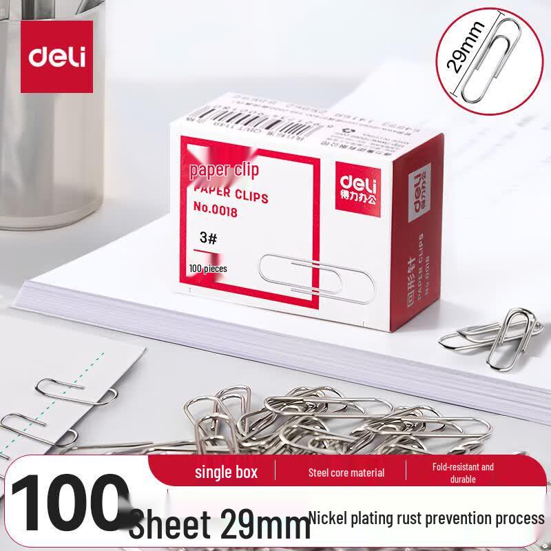 Deli Metal Paper Clips