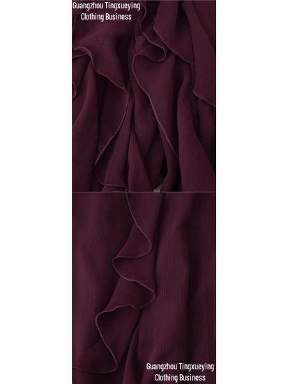 Summer 2026 European & American V-Neck Layered Ruffled Pleated Women's Shirt