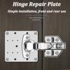 Hinge Repair Plate Cupboard Door Hinges Mount Cabinet Repair Accessories Furniture Hardware