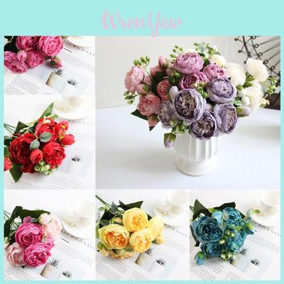 Exquisite 30cm Rose Silk Peony Artificial Flowers Ideal For Elegant Wedding Decor