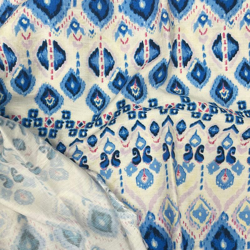 By Meter 1 meter X 1.4 meter Digital Print Viscose Fabric Rayon Material For Dress Robe
