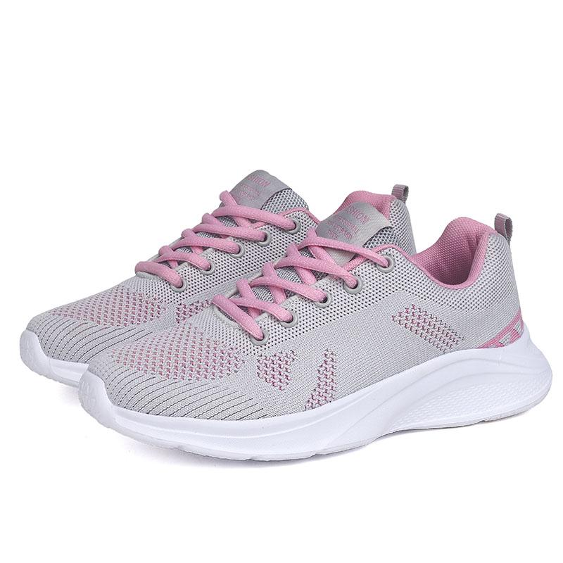 Women's Casual Sports Shoes Fashion Female Soft Bottom Sneakers Breathable Mesh Running Shoes Leisure Light Flats Shoes