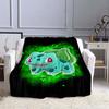 Pokémon Bulbasaur Pattern Blanket Warm Soft Fluffy Kids and Adult Sofa Bed Throw Blanket Outdoor Travel Camping Cartoon Blanket