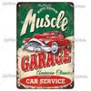 Vintage Auto Garage Metal Sign Vintage Plaque Rules Tin Sign Plate Wall Decor For Bar Club Man Cave Cartoon Art Painting  Poster