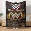Wrestlemania Customize Text Blanket Throw Personalized Blanket Warmthful Decor Great for Bed Chair Bedding Home Decor for All Occasions