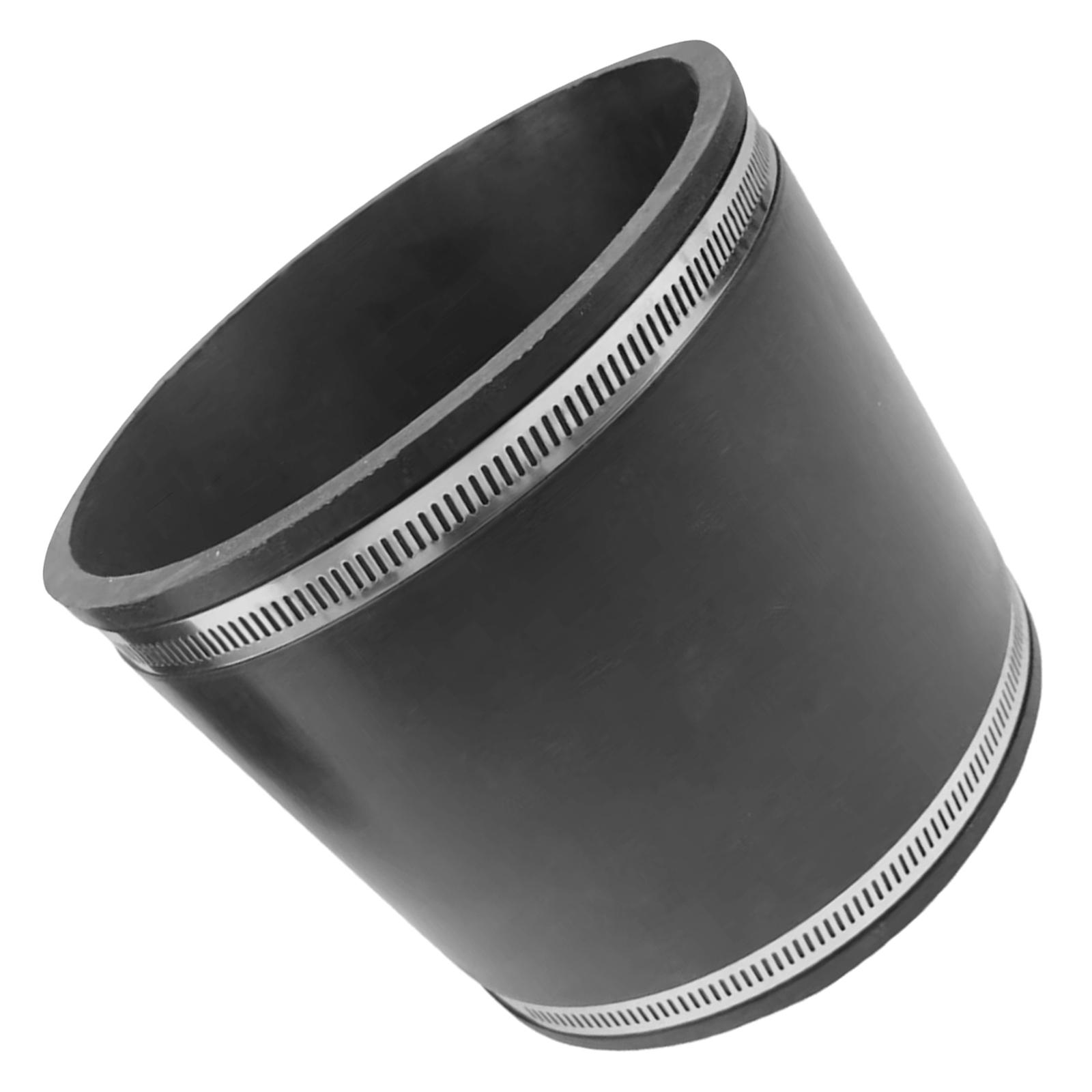 

Flexible Rubber Pipe Connector Secure Cuff Replacement Leakproof Hose Accessory with Steel Clamps for Industrial Use 32mmx42mmx90mm