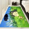 Klassische T-Totoro Cartoon Niedliche Fußmatte Rechteckig Anti-Rutsch Zuhause Weich Badezimmer Matte Eingangstür Innen Außen Matte Willkommens-Fußmatte