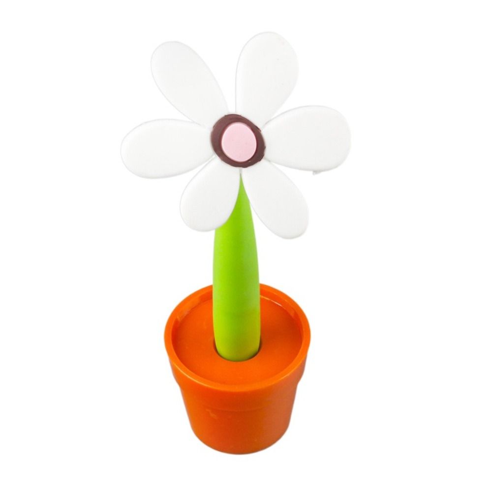 Cartoon Writing Signing Pen Soft rubber Sunflower Ballpoint Pen Sunflower Bonsai Ballpoint Pen