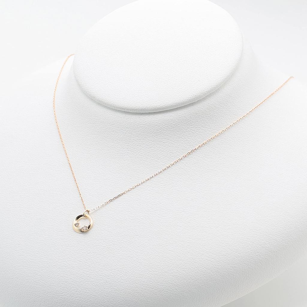 Estelle K10 Yellow Gold Diamond Necklace 0442-0420-0020-0000