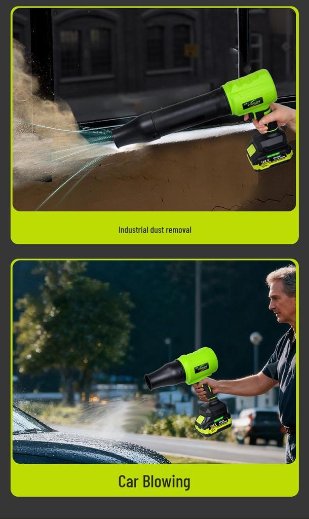 High-Power Cordless Hair Dryer & Dust Blower with Lithium Battery