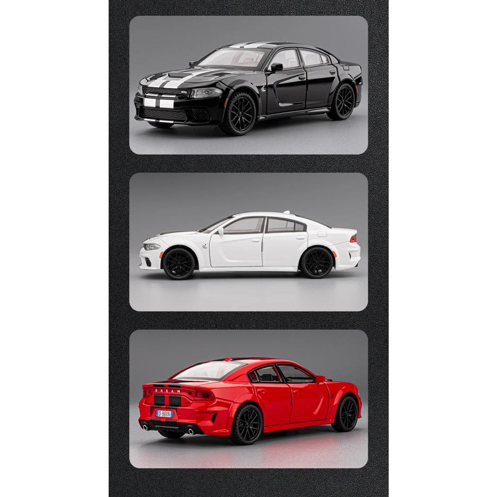 1/32 Dodge Charger SRT Super Sports Car Alloy Diecast Model Car Home Simulation Desktop Display Aldult Valentine's Day Gift Boys