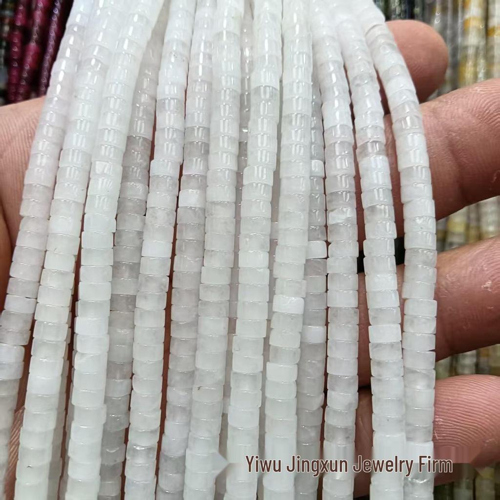 2x4mm Natural Agate Stone Separator Beads for DIY Jewelry Making - Loose Semi-Finished Accessories In Stock