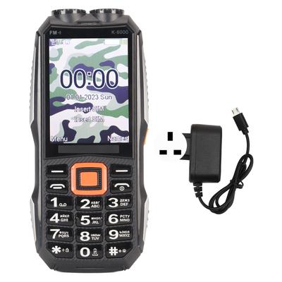 2G Cell Phone Unlocked Dual SIM Large 2.8in HD Screen 6800mAh Large Buttons Cell Phone for Seniors