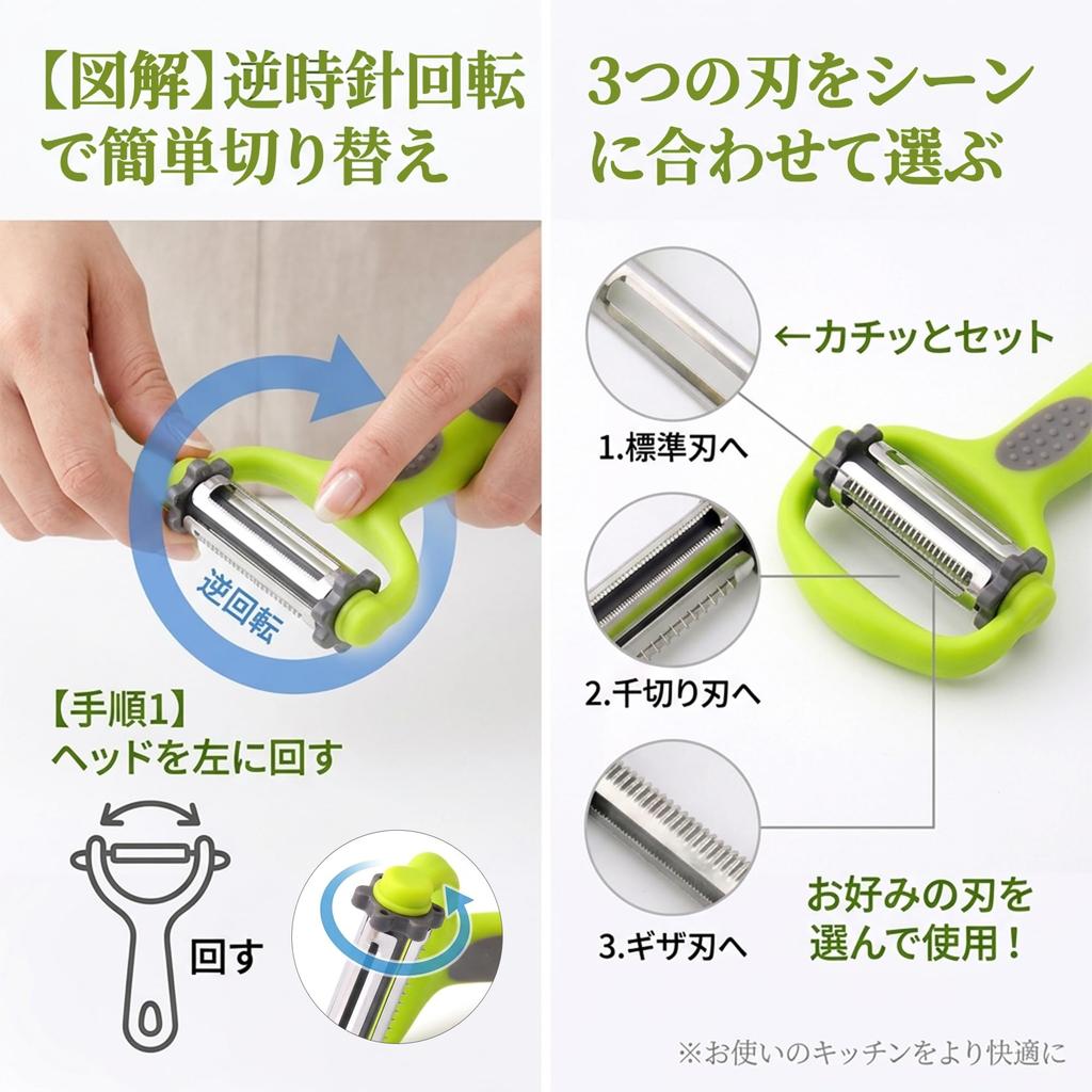 Steel Vegetable Kitchen Tool and Zigzag Cutting Includes Protective PP Stainless Steel Blade Home Use Vegetable Preparation Tool 4-Way