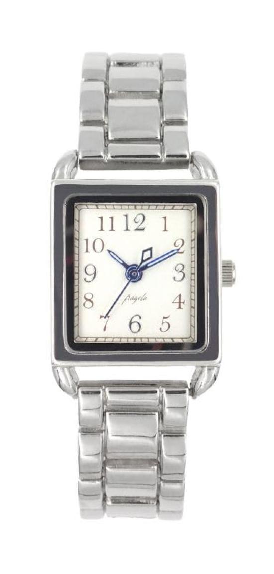 Следуйте квадратным металлическим часам Fragola N03425A-2 SV