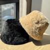 White Plush Hat for Men in Autumn and Winter Imitation Rabbit Fur New Fisherman Hat Men's Korean Style All Match Face Showing Small Cold Hat Basin Hat