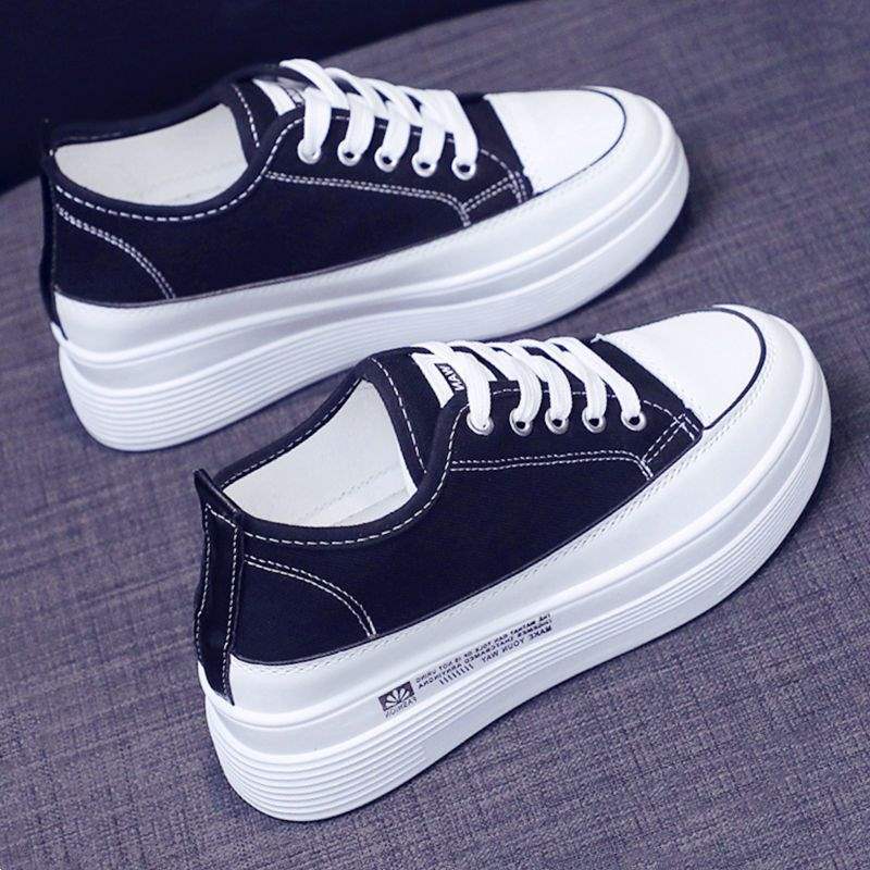 Shoes women s board shoes thick-soled breathable inner height increase non-slip soft-soled single shoes 35 standard code