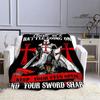 Kreuzzug Kreuz Templer Ritter Bedruckte Decke Flansch warme Decke Bettwäsche Picknickdecken Home Travel Born Geburtstagsgeschenk