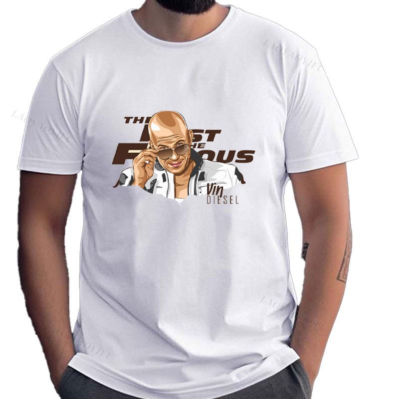 New Fashion Short Sleeve O-Neck T-shirt Vin Diesel Family Fast and Furious Skyline Brian O Conner Dom Toretto Paul Walker Tee S разноцветный