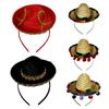 Mini Mexikanerhut Haarreif Schleife Stirnband Tag der Toten Cosplay Haaraccessoire