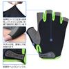 HuwaiH Cycling 3D Shock Abrasion Unisex Size Gloves, Summer, Absorption, Non-Slip, Resistant, Breathable, Quick-Drying, (Green, M)