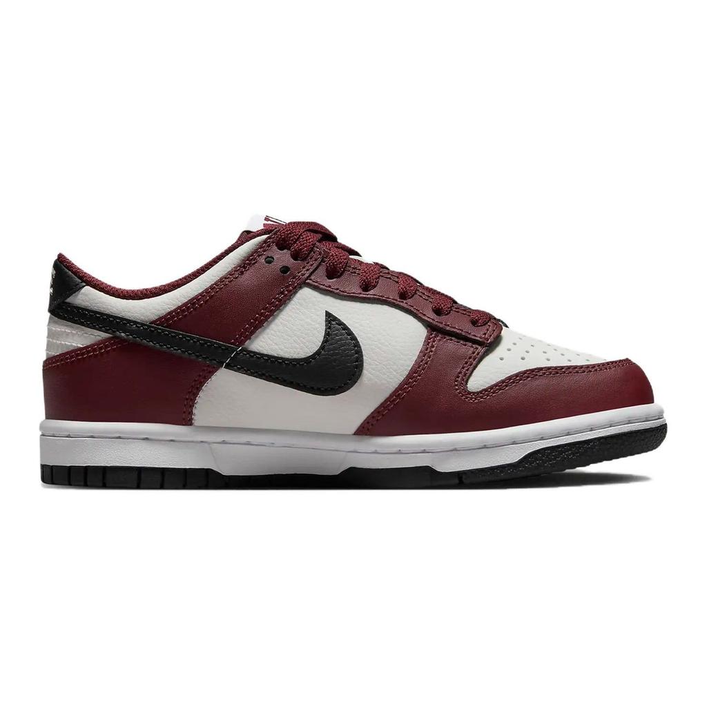 Nike Dunk Low GS Dark Team Red Kids Sneakers Black Summit-White White FZ4352-600