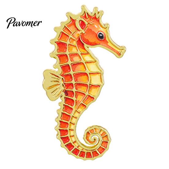 Metal Octopus Badge Cartoon Sea Animal Brooch, Dolphin Whale Seahorse Enamel Decorative Pin Pin, Hats Bags Scarves Clothes Accessory Ocean Brooch