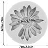 Moule en Silicone Fleur Marguerite Fleur Chrysanthème Moules Fondant Outils Décoration Gâteau Topper Cupcake Bonbon Résine Argile Chocolat Moule Gumpaste