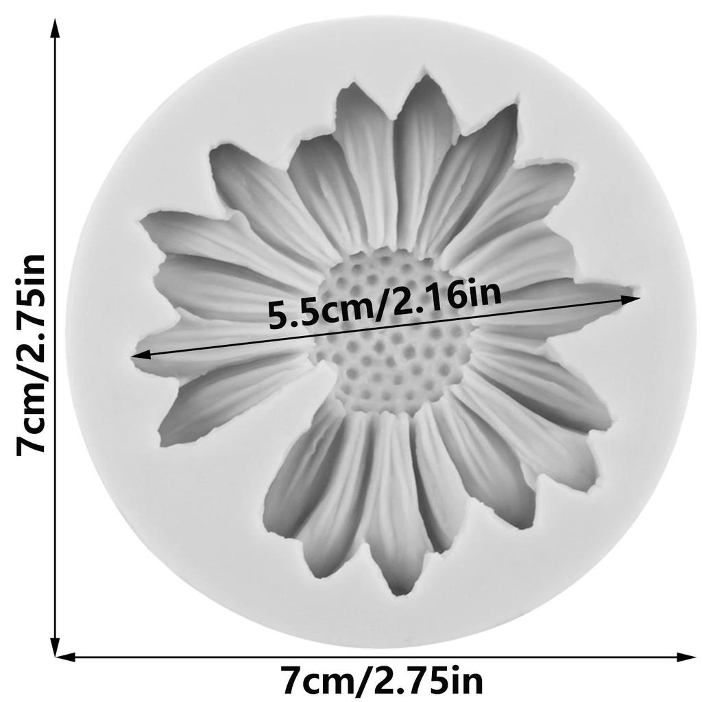 Moule en Silicone Fleur Marguerite Fleur Chrysanthème Moules Fondant Outils Décoration Gâteau Topper Cupcake Bonbon Résine Argile Chocolat Moule Gumpaste