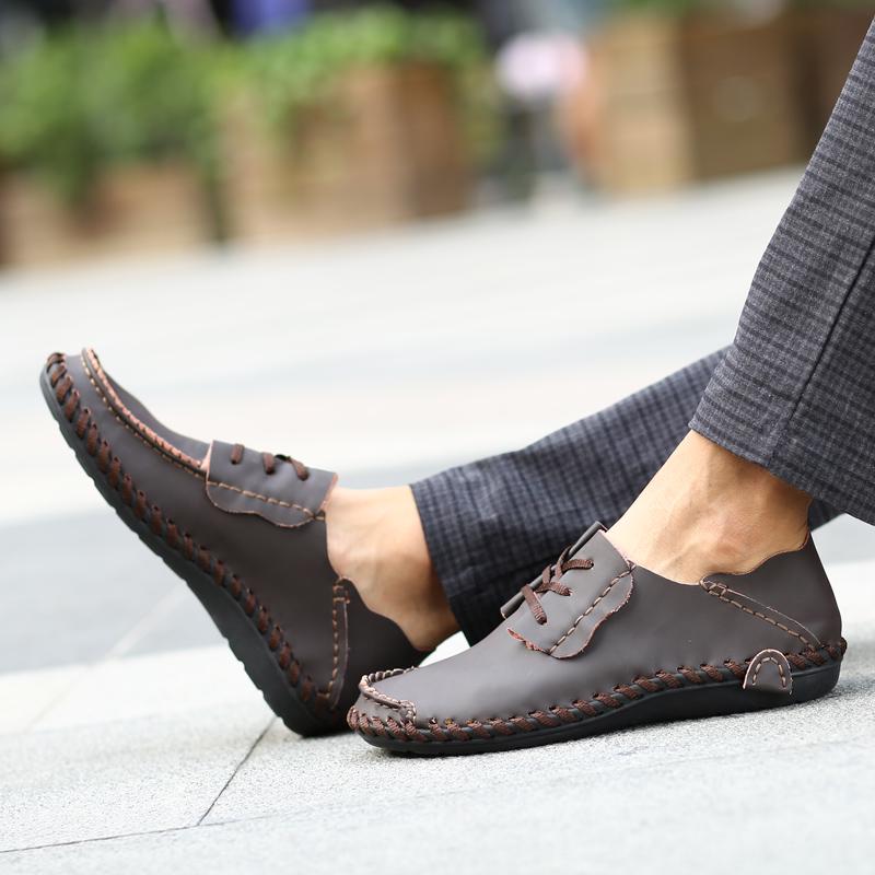 Pantofi de afaceri casual pentru bărbați Pantofi de rochie din piele naturală