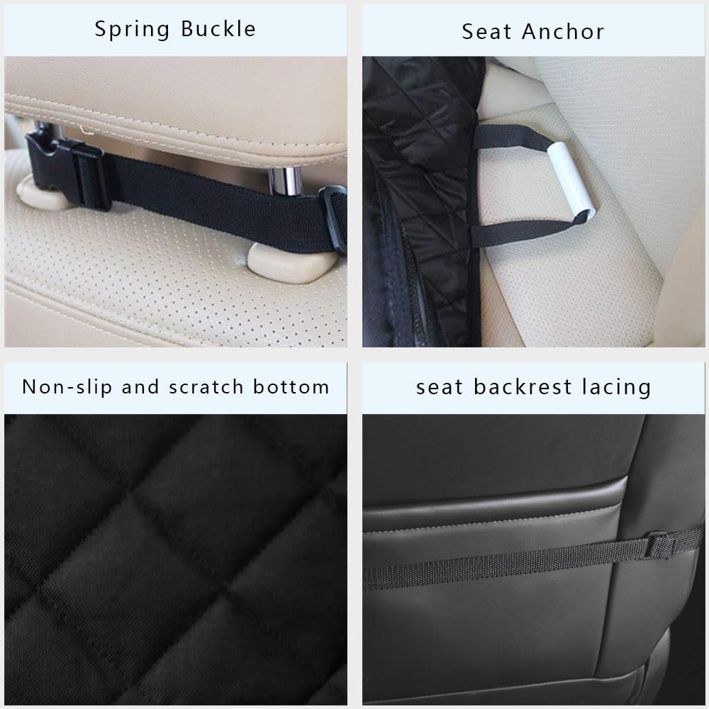 Waterproof Front Seat Car Cover, Pet Front Cover For Cars, Scratch Proof & Nonslip Seat Pet Cover, Dog Car Seat Cover With Seat Belt Fits Most Cars,