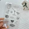 Sovy Transparentní silikonová čirá razítka pro těsnění DIY scrapbooking fotoalbum Květina Pampeliška Leaf Lace Frame 2023