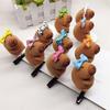 Pack of 5 Cartoon Capybara Hair Clip Plush Hairpins Fashionable Hair Ornament Suitable for Students and Youthful Women