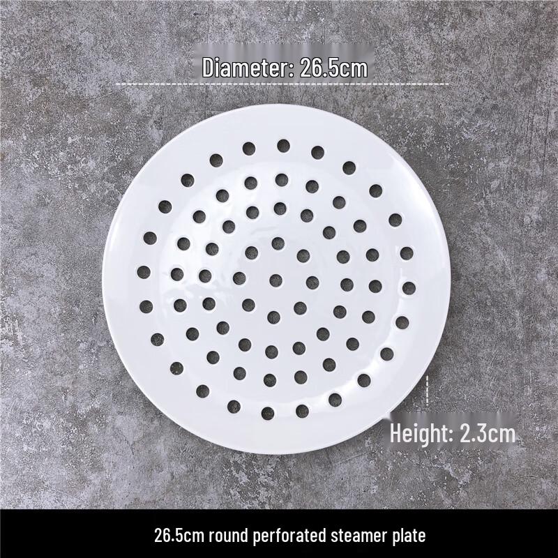 Ceramic Multi-Hole Steaming & Dumpling Plate