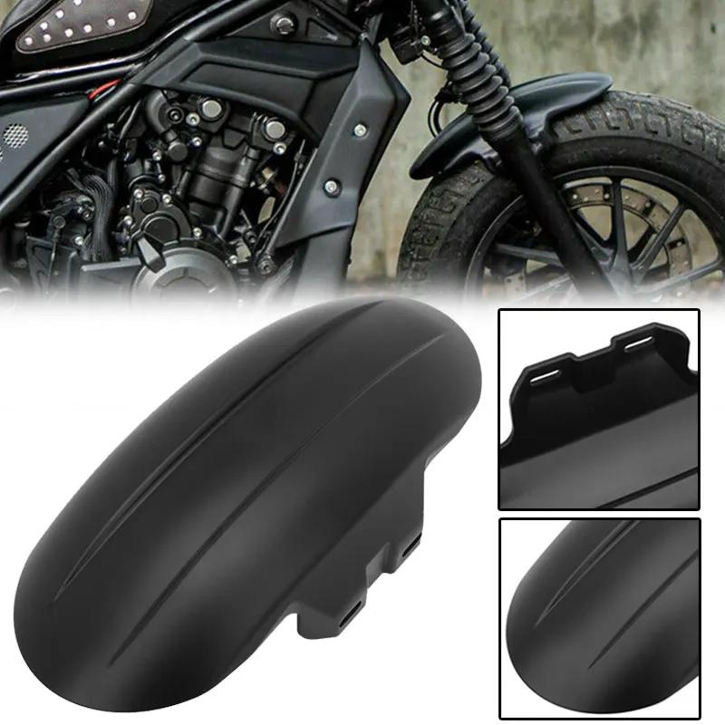 

Motorcycle Front Fender Mudguard For Honda Rebel 300 500 2017-2025 Black ABS Plastic Short Mud Flap Guard Cover Protector чёрный