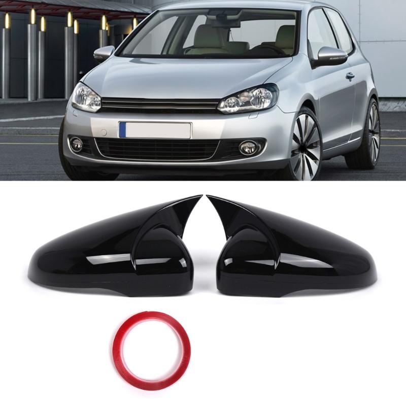 Rearview Side Cover Wing Caps 5K0857537 5K0857538 for Golf Mk6 Hatchback Convertible Door Wing Caps