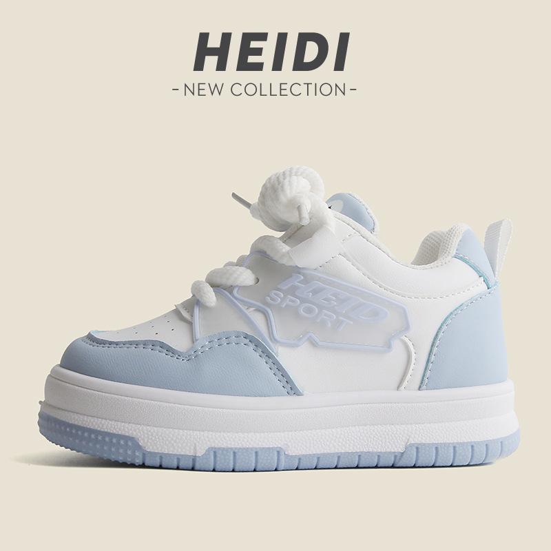 

Children s sports shoes 2025 spring and autumn boys casual board shoes new high-top girls little white shoes soft-soled baby shoes list 21-26 (6 pairs in one hand) синій