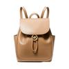 Michael Kors Cheryl Solid Color Flap Drawstring Leather Backpack Medium Women backpack Black Camel 30F3G2EB2L